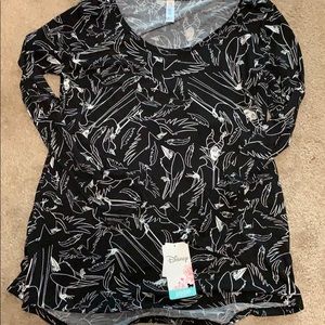 Disney malefecent long sleeve top BNWT